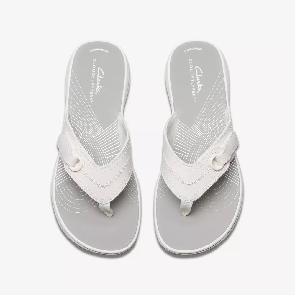 Clarks Women's Cloudsteppers Comfort Snowy White
